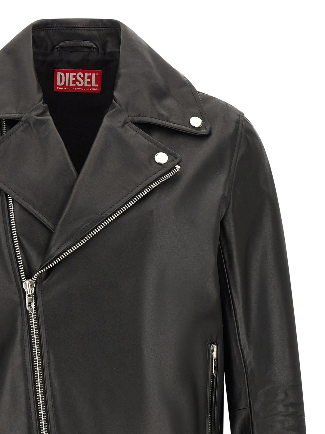 Men’s Diesel Black Cowhide Leather Jacket