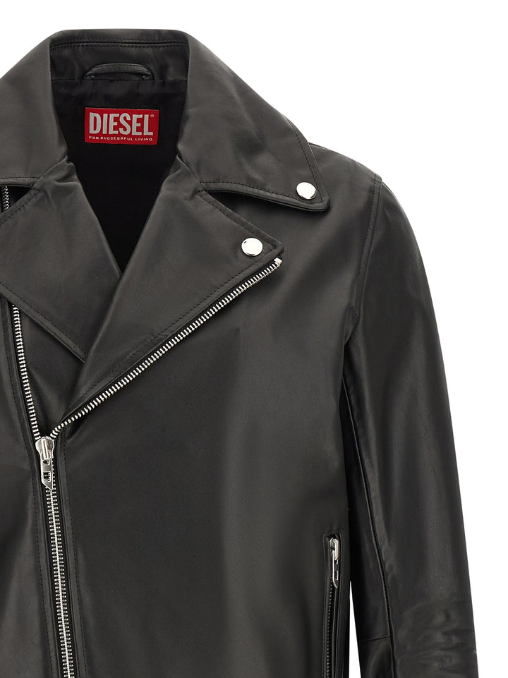 Men’s Diesel Black Cowhide Leather Jacket