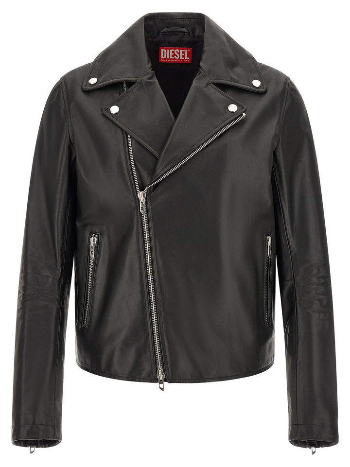 Men’s Diesel Black Cowhide Leather Jacket