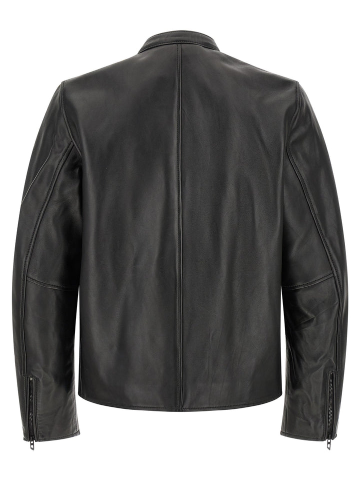 Men’s Diesel Black Lamb Leather Jacket