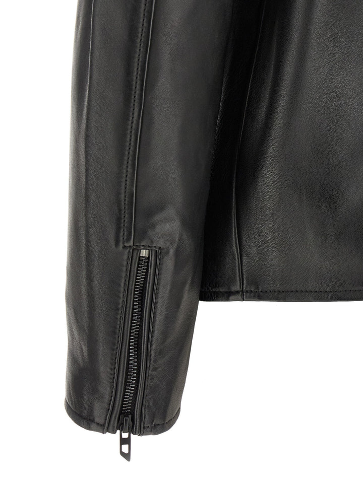 Men’s Diesel Black Lamb Leather Jacket