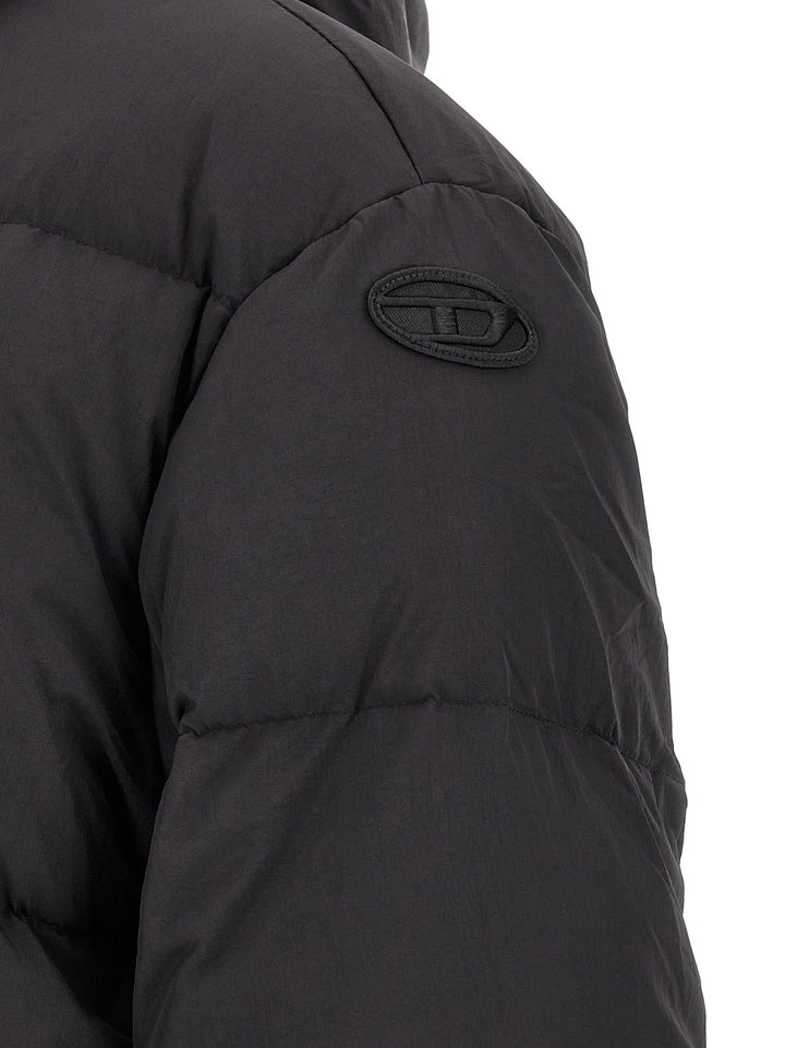 Men’s Diesel Black Polyamide Full-length Jacket