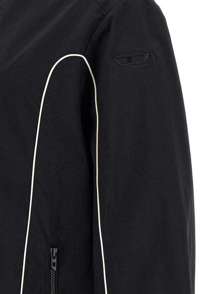 Men’s Diesel Black Polyamide Shell Jacket
