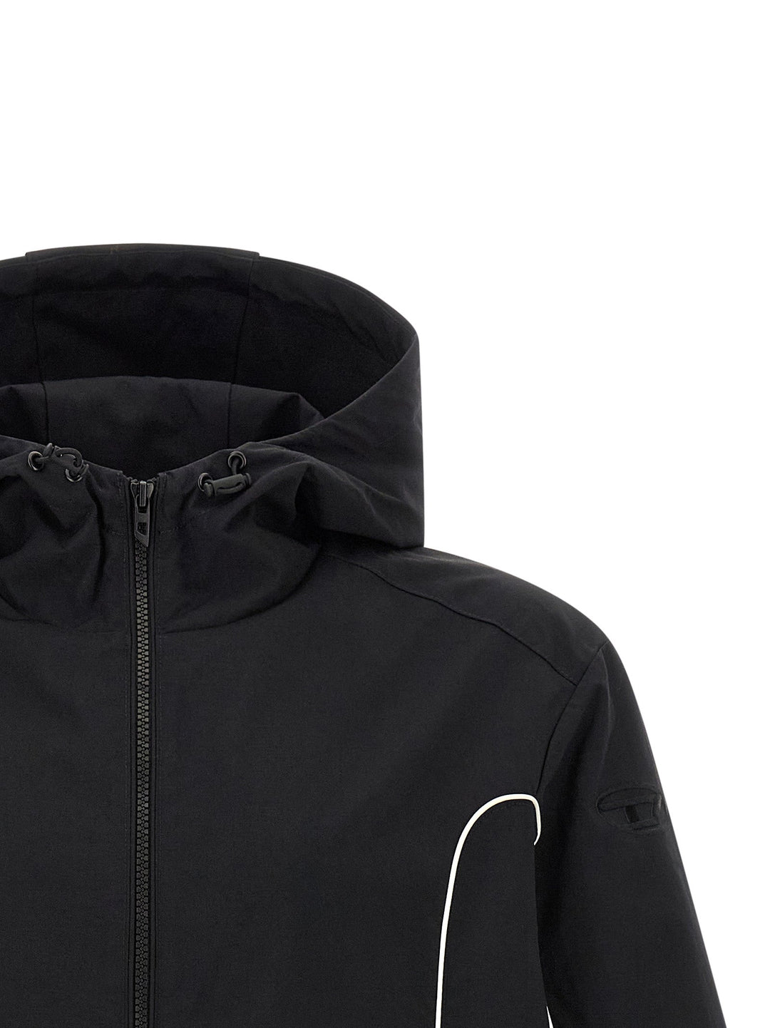 Men’s Diesel Black Polyamide Shell Jacket