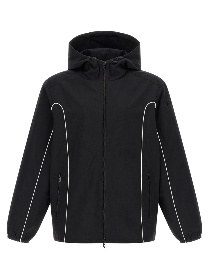 Men’s Diesel Black Polyamide Shell Jacket