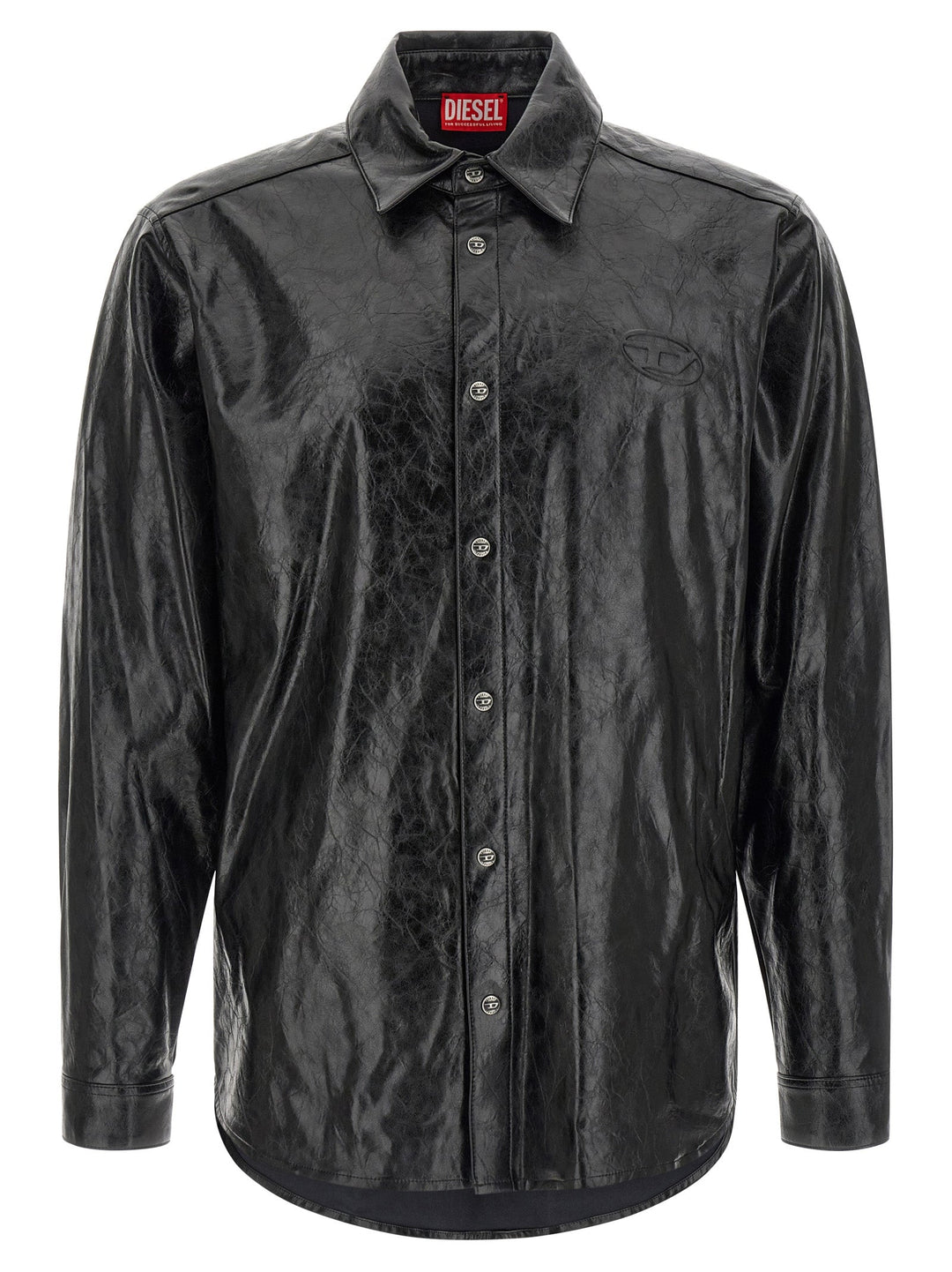 Diesel Black Viscose Blouse