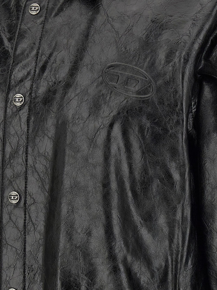 Diesel Black Viscose Blouse