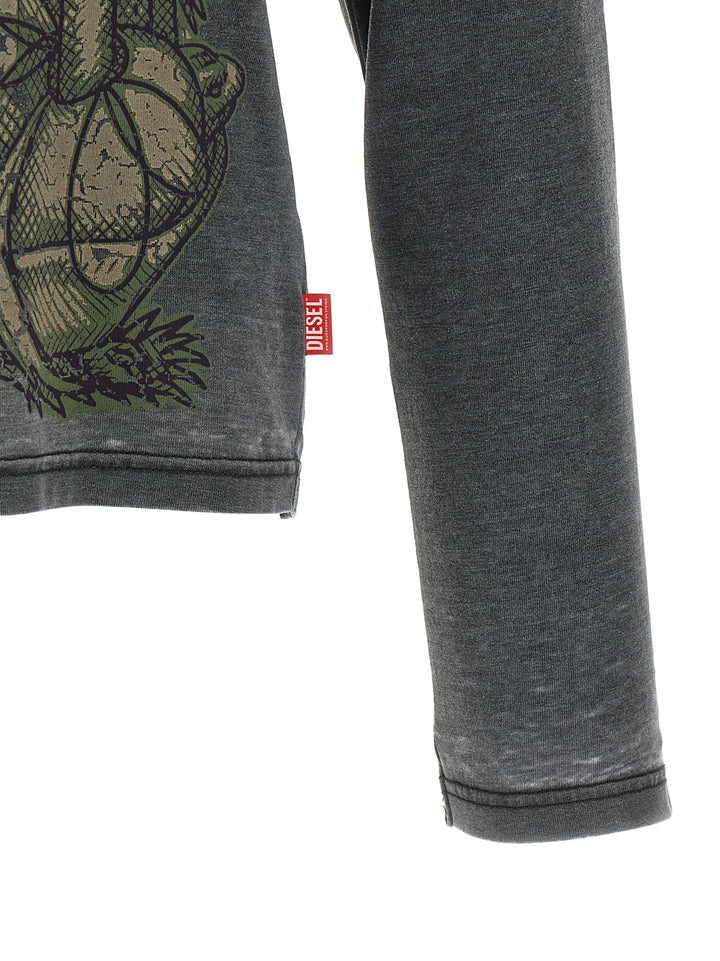 Men’s Diesel Gray Cotton Sportswear