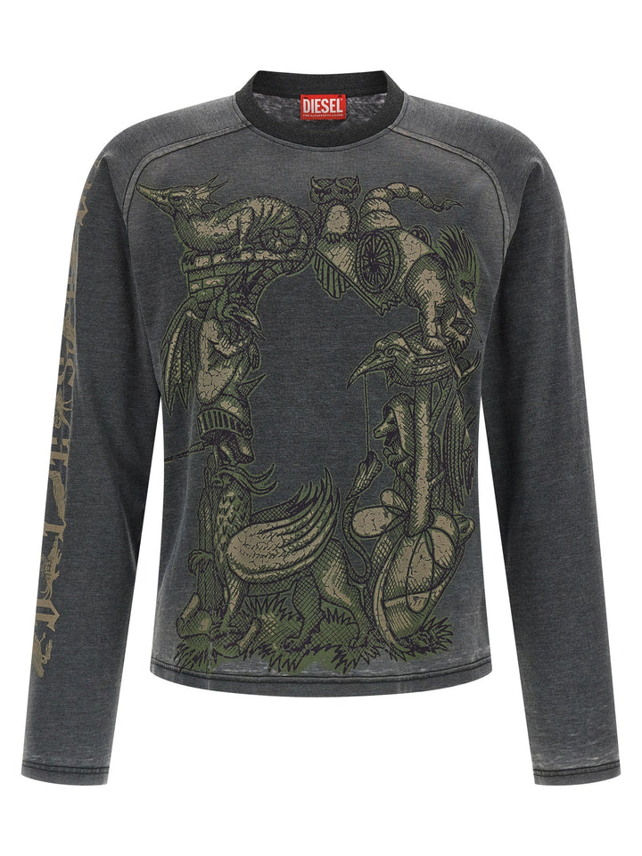 Men’s Diesel Gray Cotton Sportswear