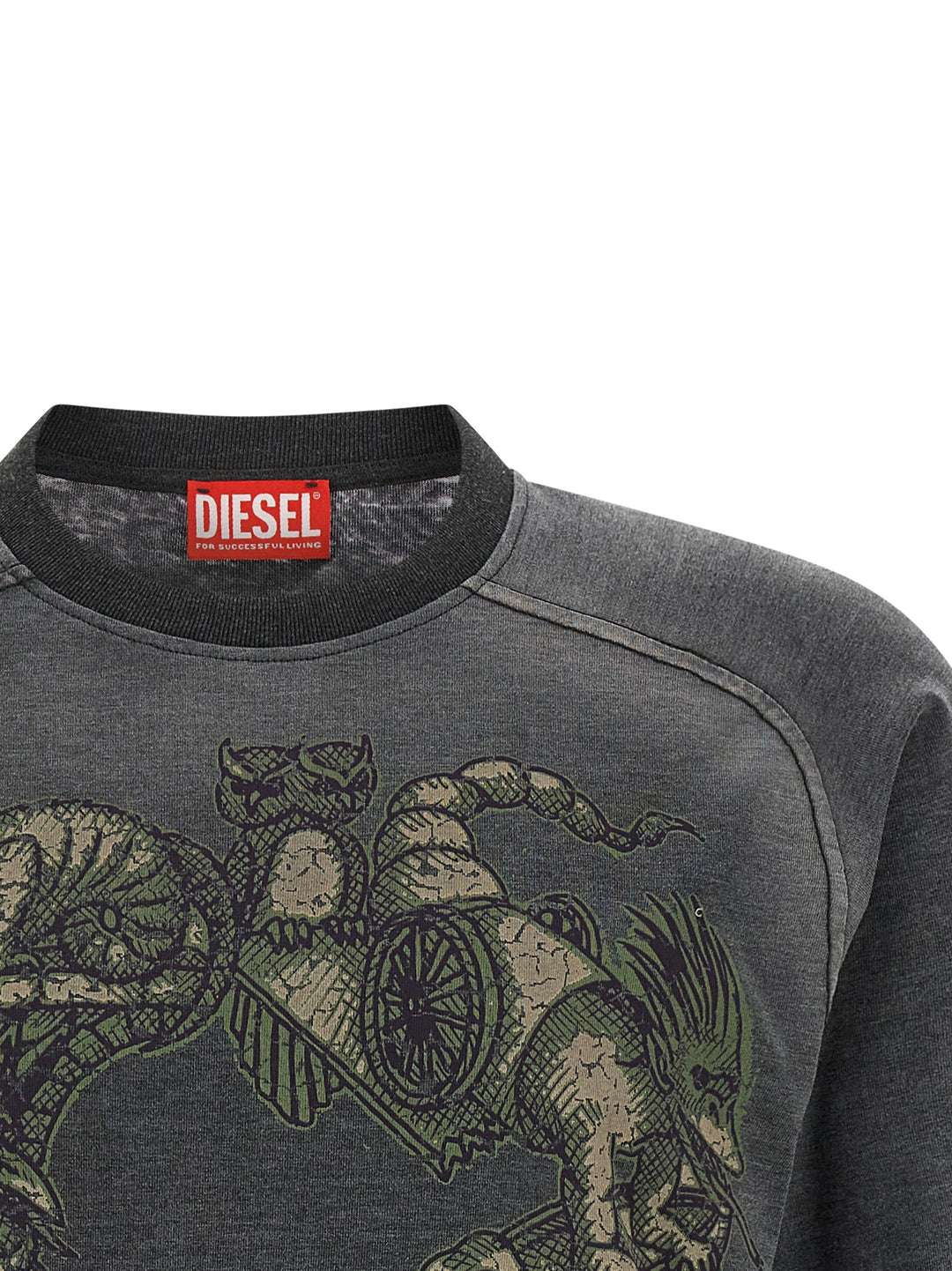 Men’s Diesel Gray Cotton Sportswear