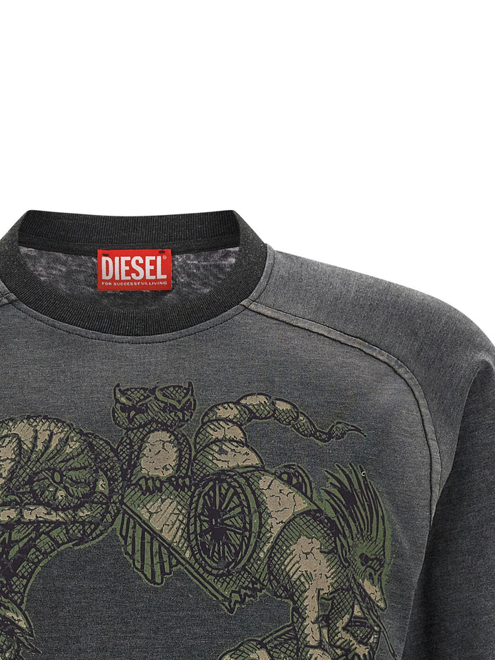 Men’s Diesel Gray Cotton Sportswear