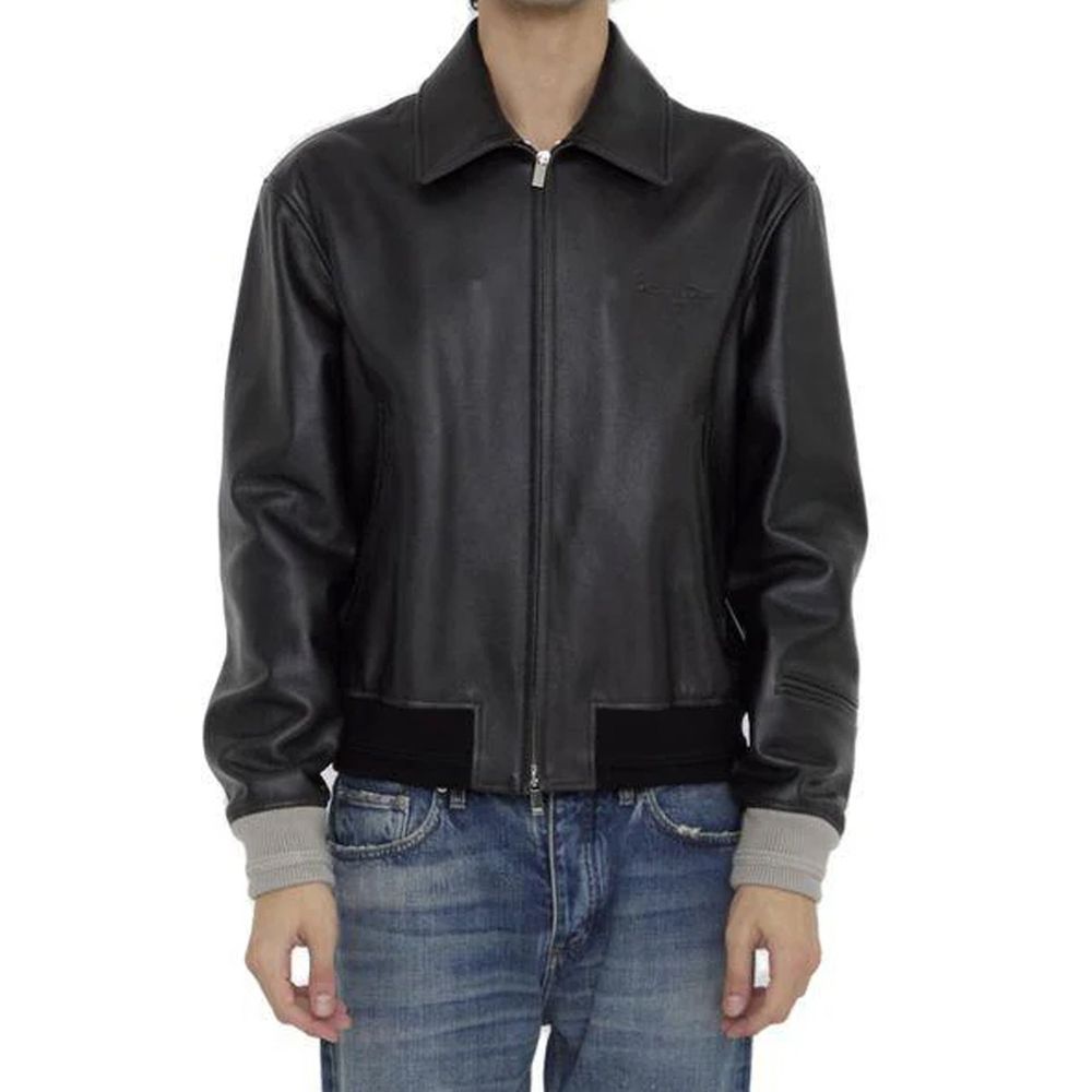 Men’s Dior Black Calfskin Leather Jacket