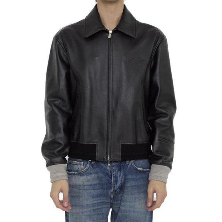 Men’s Dior Black Calfskin Leather Jacket