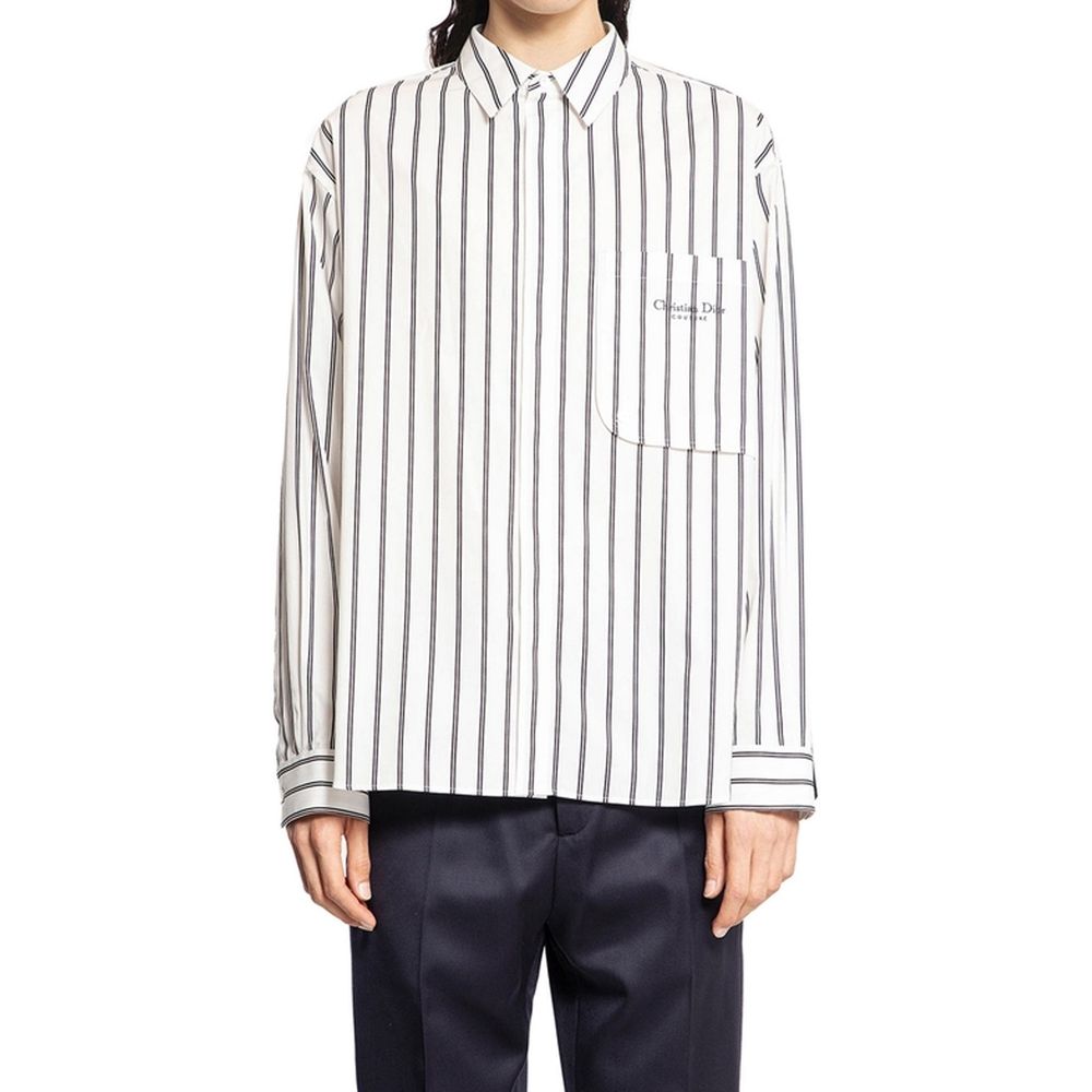 Dior White Cotton Dress Shirt
