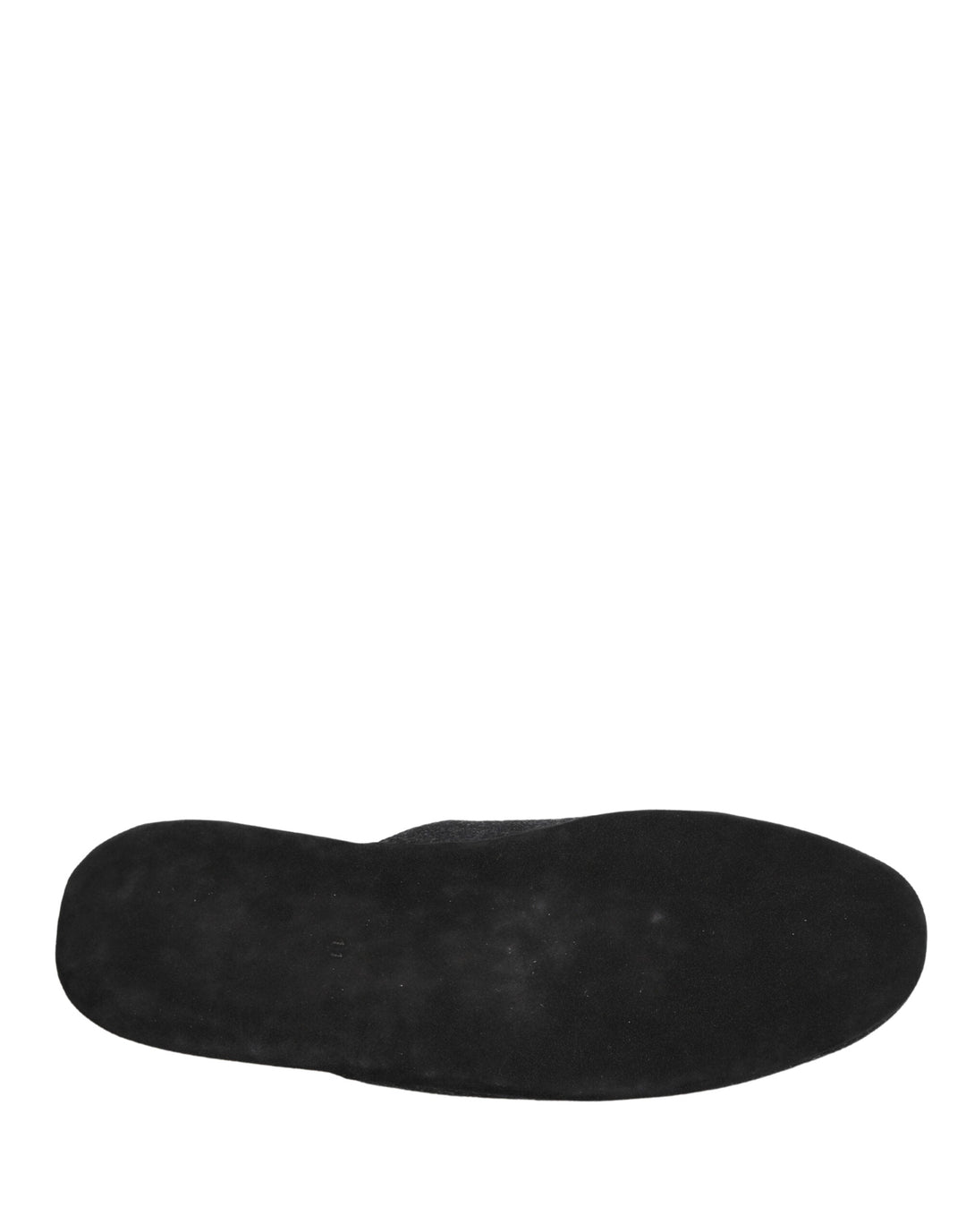 Men’s Dolce &amp; Gabbana Anthracite Wool Cashmere Quilted Slippers Shoes