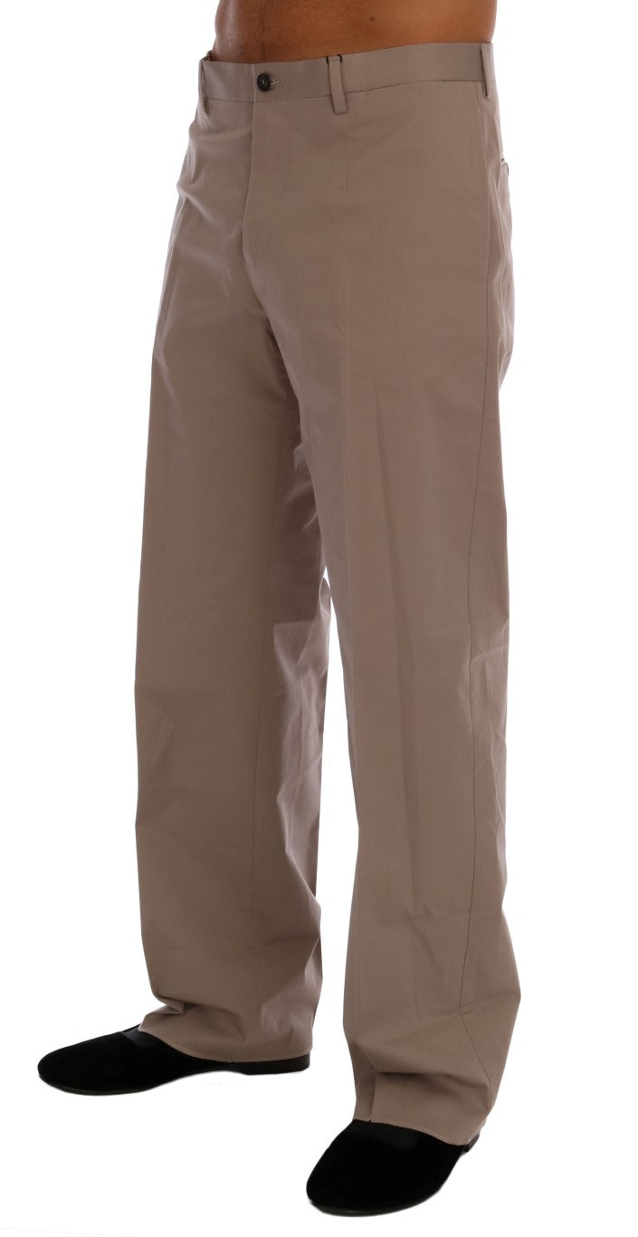 Pantalon chino décontracté beige chic Dolce &amp;amp; Gabbana