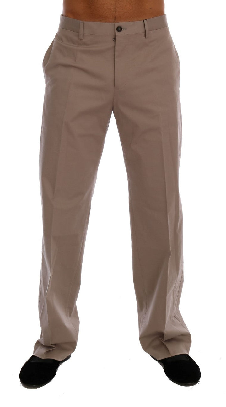 Pantalon chino décontracté beige chic Dolce &amp;amp; Gabbana