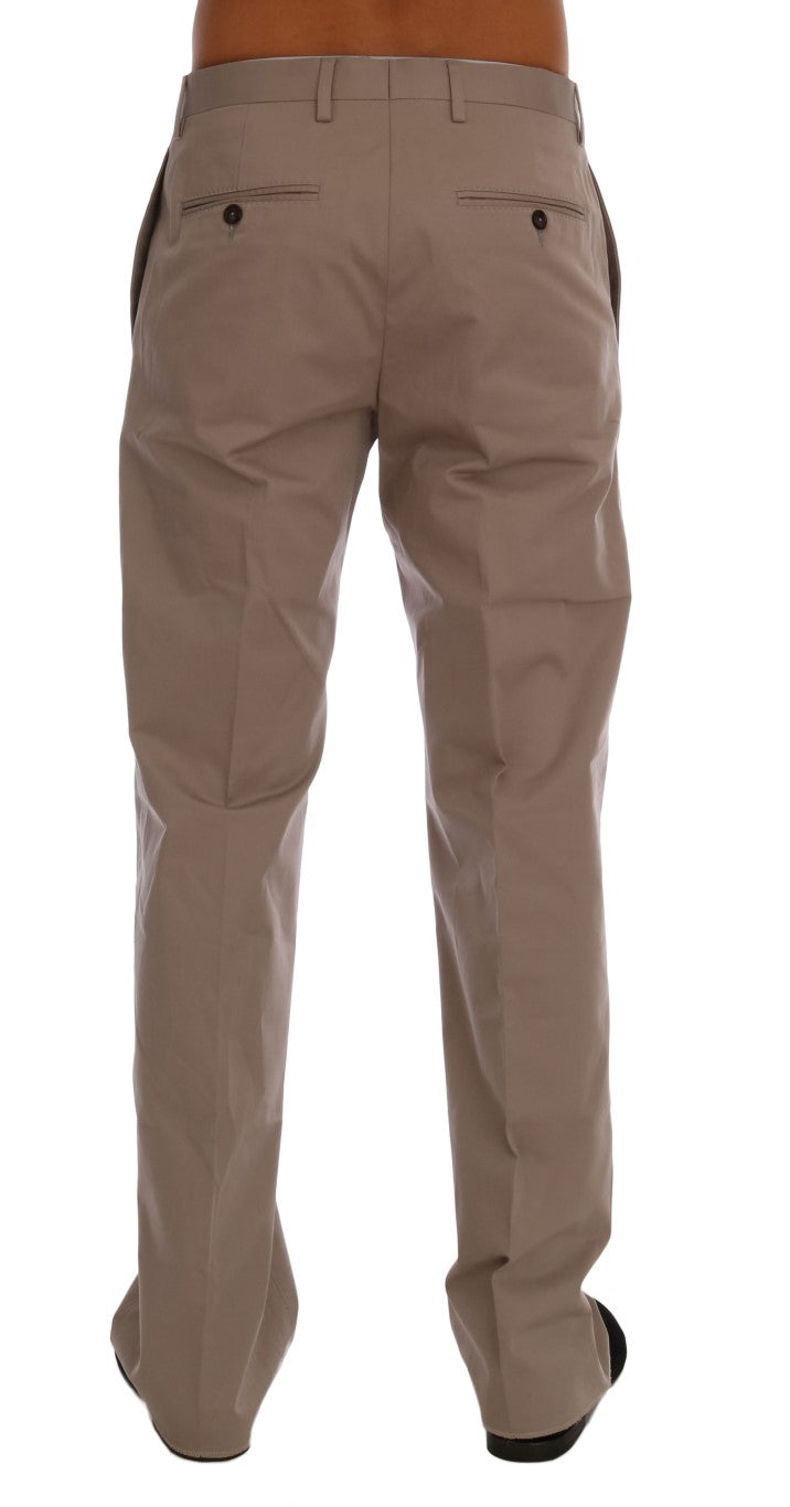 Pantalon chino décontracté beige chic Dolce &amp;amp; Gabbana