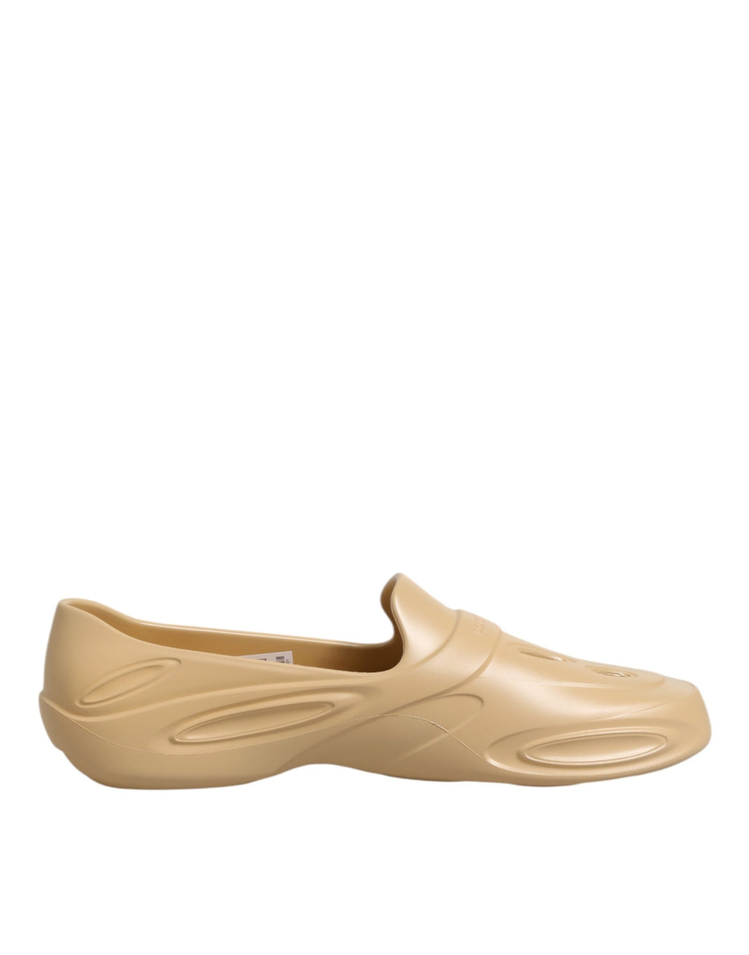 Men’s Dolce &amp; Gabbana Beige Rubber Slides Low Top Sneakers Shoes