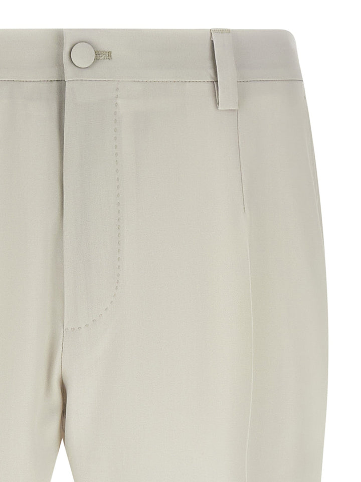 Dolce &amp; Gabbana Beige Virgin Wool Dress Pants