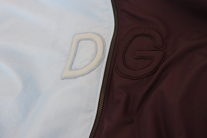 Men’s Dolce &amp; Gabbana Black Blue Dg Hooded Full Zip Men Jacket