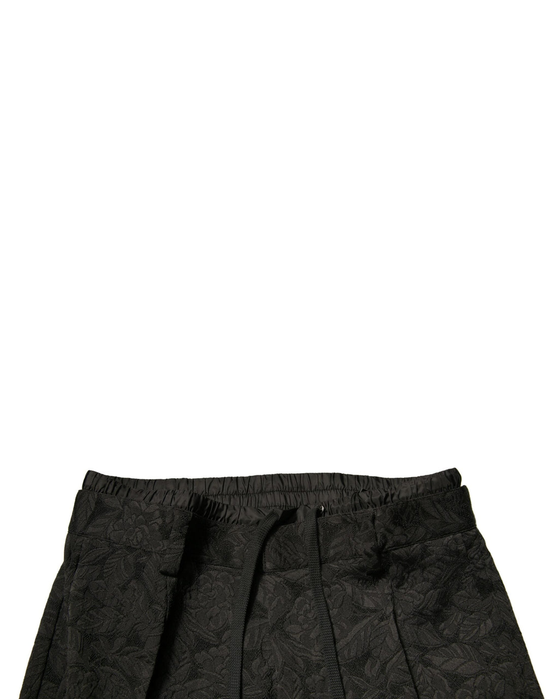 Men’s Dolce &amp; Gabbana Black Brocade Polyester Skinny Men Dress Pants