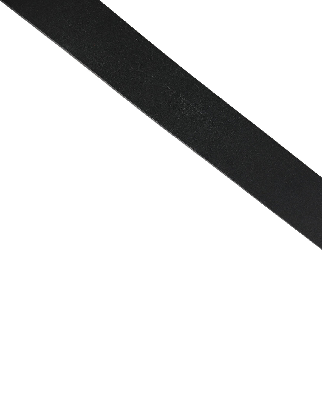 Dolce &amp; Gabbana Black Calf Leather Gold Metal Buckle Belt