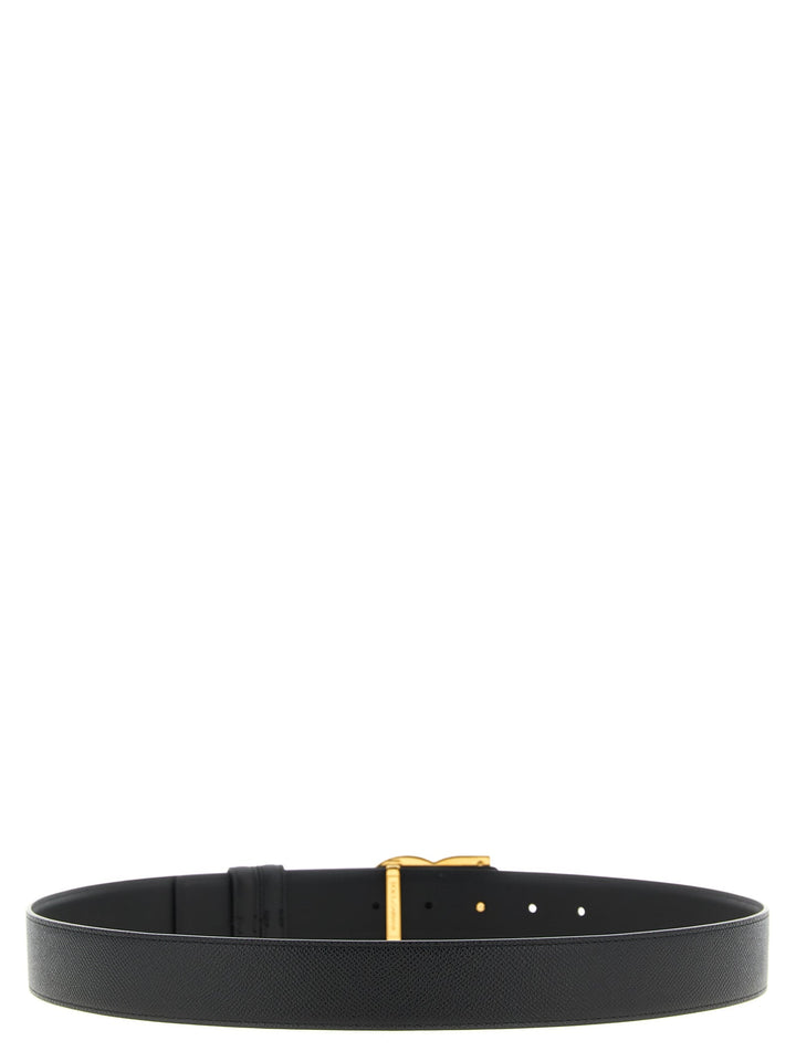 Dolce &amp; Gabbana Black Calfskin Regular Belt