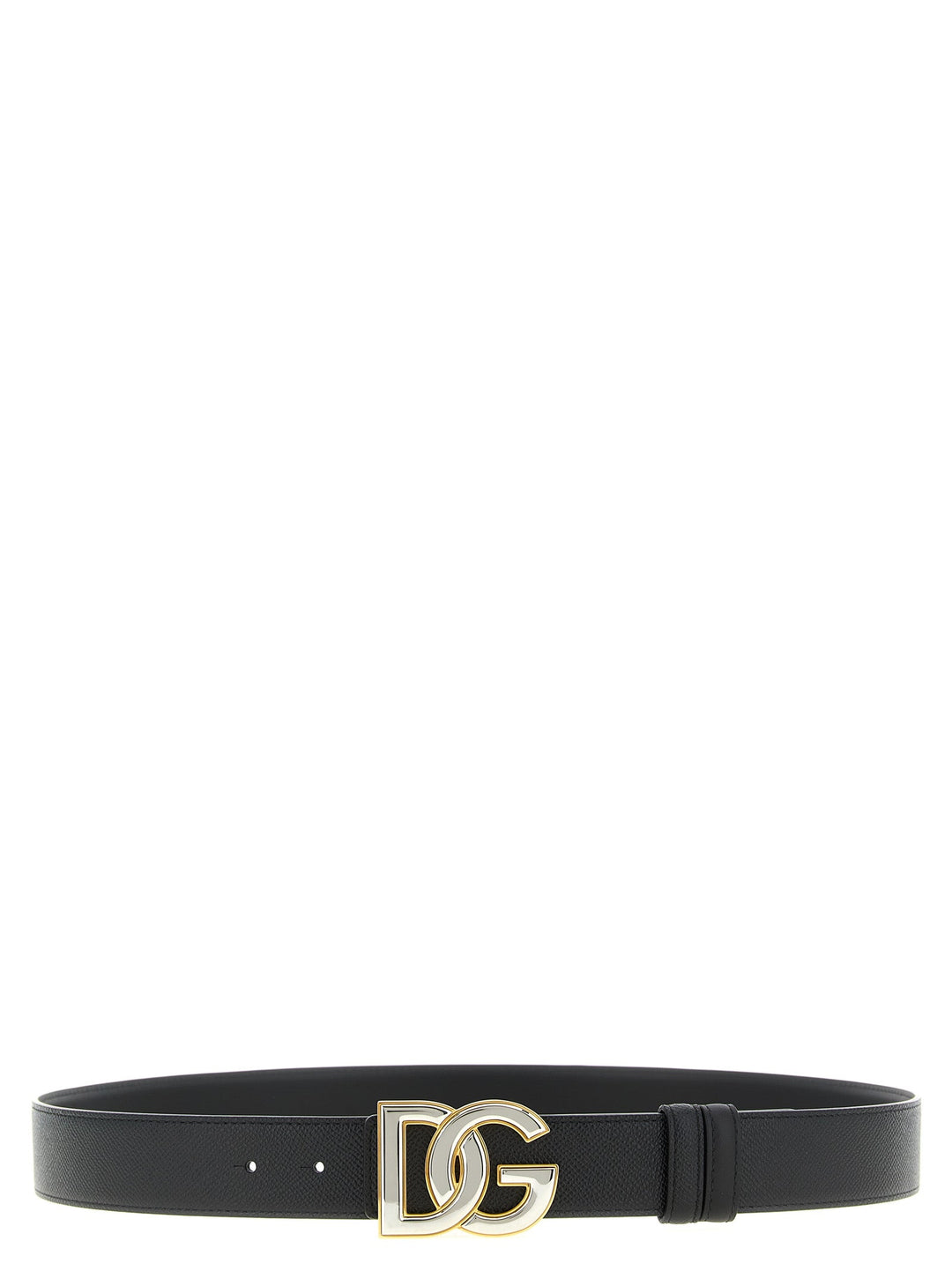 Dolce & Gabbana Black Calfskin Regular Belt