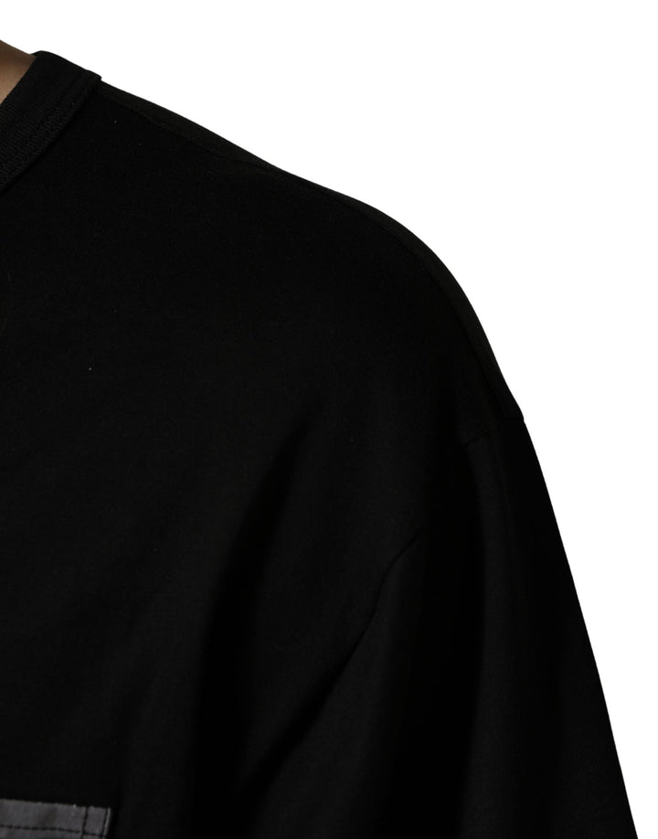 Dolce &amp; Gabbana Black Camouflage Pocket Oversized T-shirt