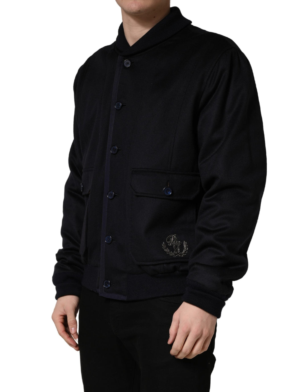 Men’s Dolce &amp; Gabbana Black Cashmere Knitted Button Down Jacket