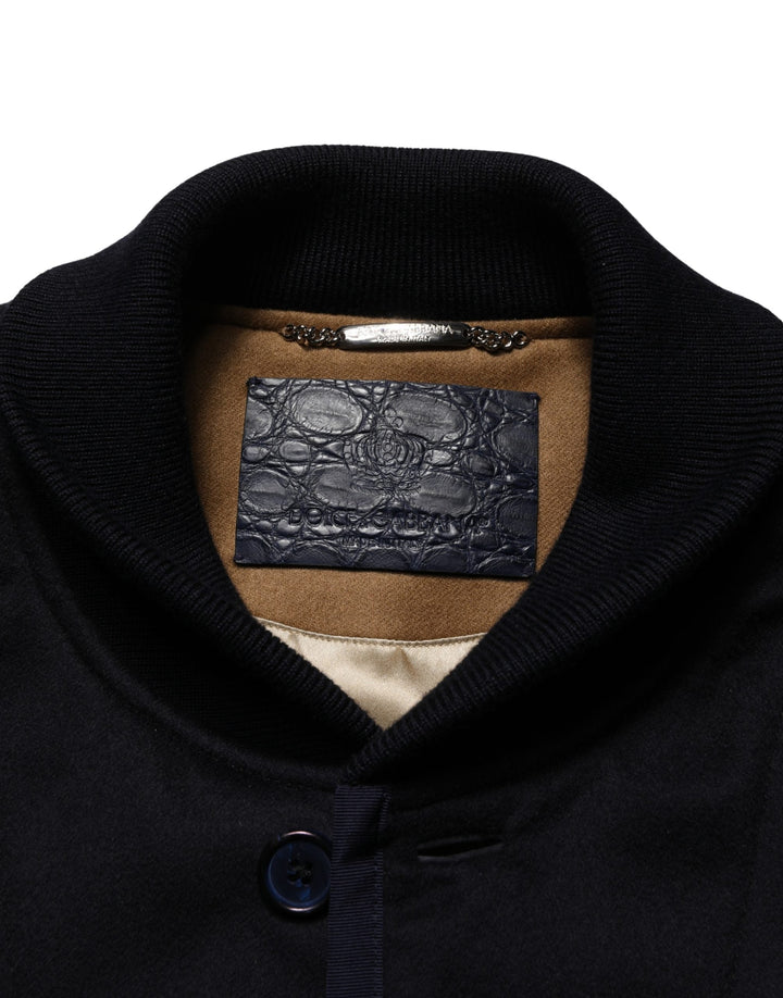 Men’s Dolce &amp; Gabbana Black Cashmere Knitted Button Down Jacket