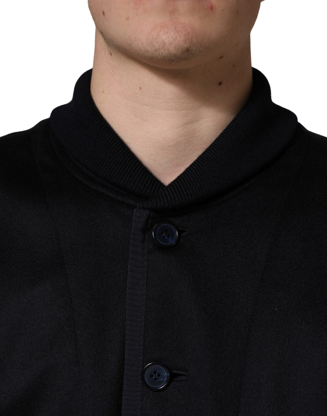 Men’s Dolce &amp; Gabbana Black Cashmere Knitted Button Down Jacket