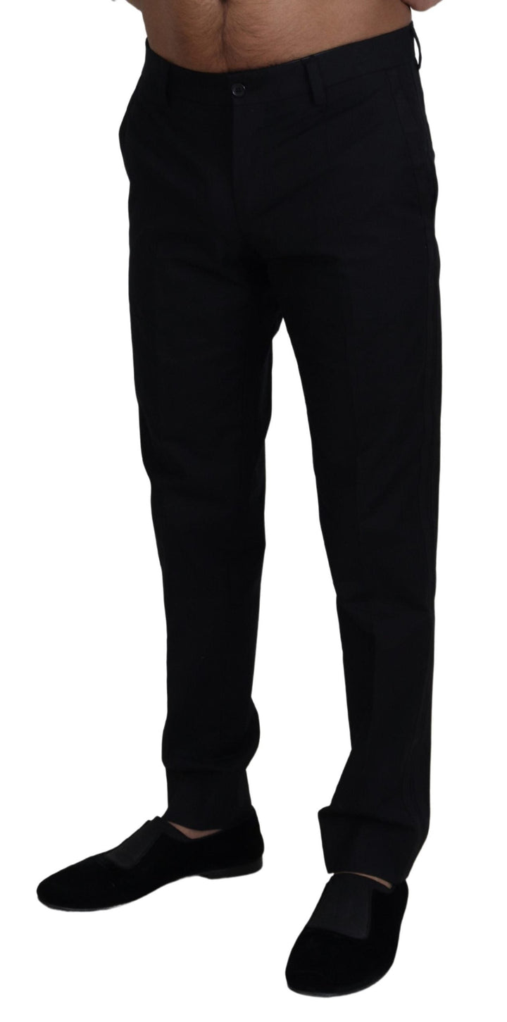 Men’s Dolce &amp; Gabbana Black Chino Formal Cotton Pants