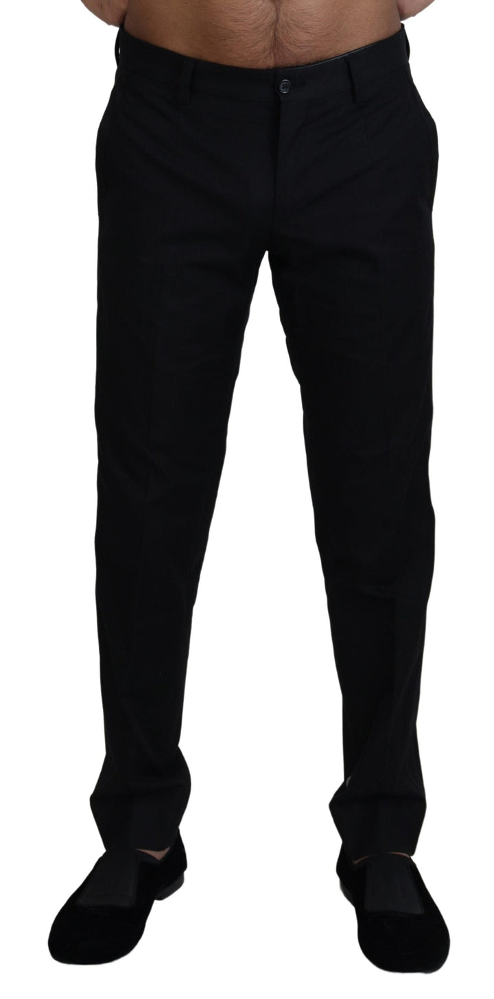Men’s Dolce &amp; Gabbana Black Chino Formal Cotton Pants