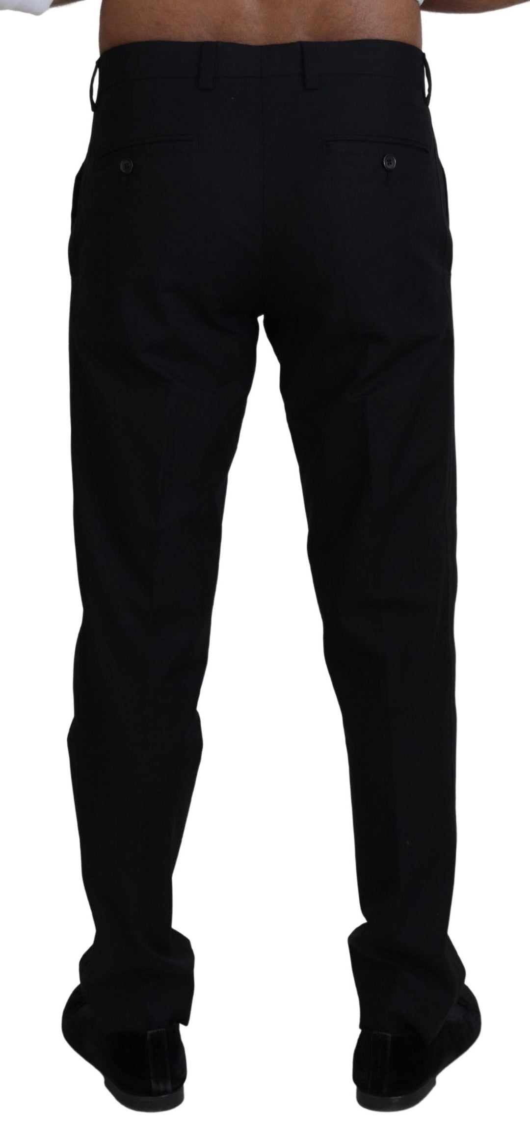 Men’s Dolce &amp; Gabbana Black Chino Formal Cotton Pants