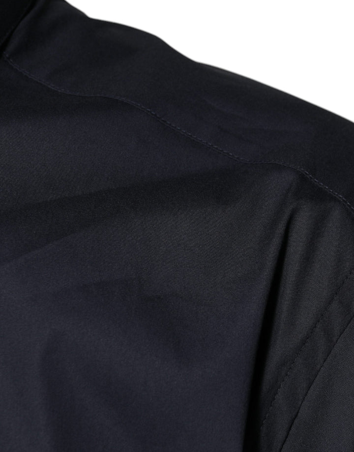Men’s Dolce &amp; Gabbana Black Cotton Blend Formal Gold Dress Shirt