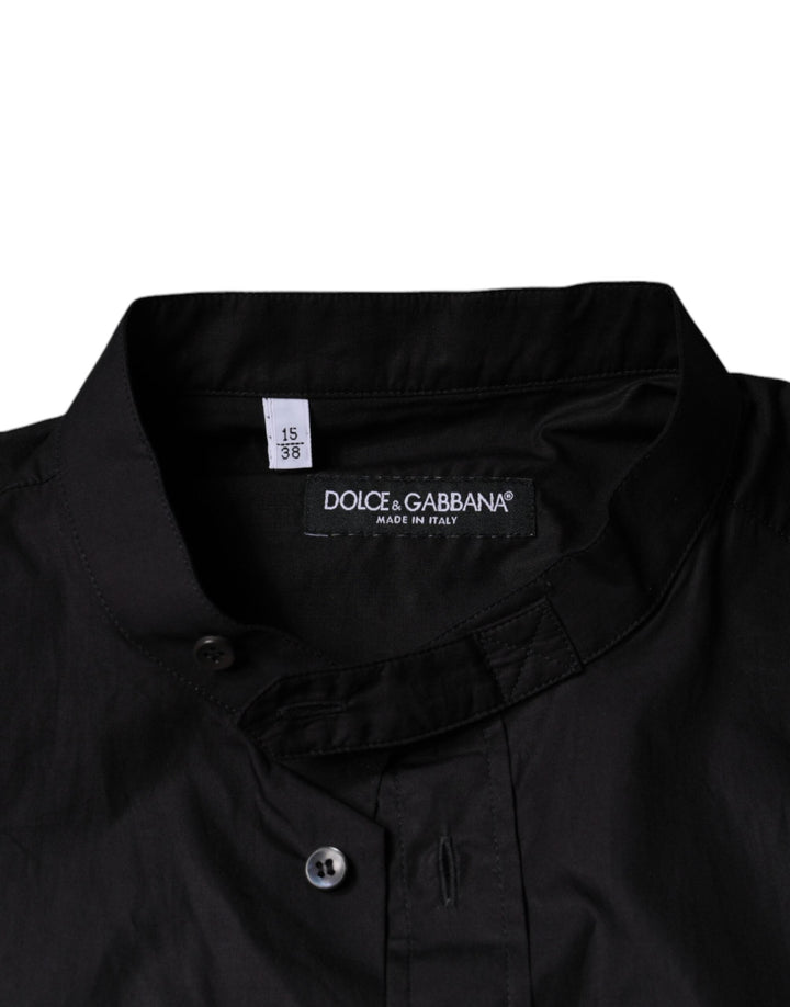 Men’s Dolce &amp; Gabbana Black Cotton Button Down Men Casual Shirt