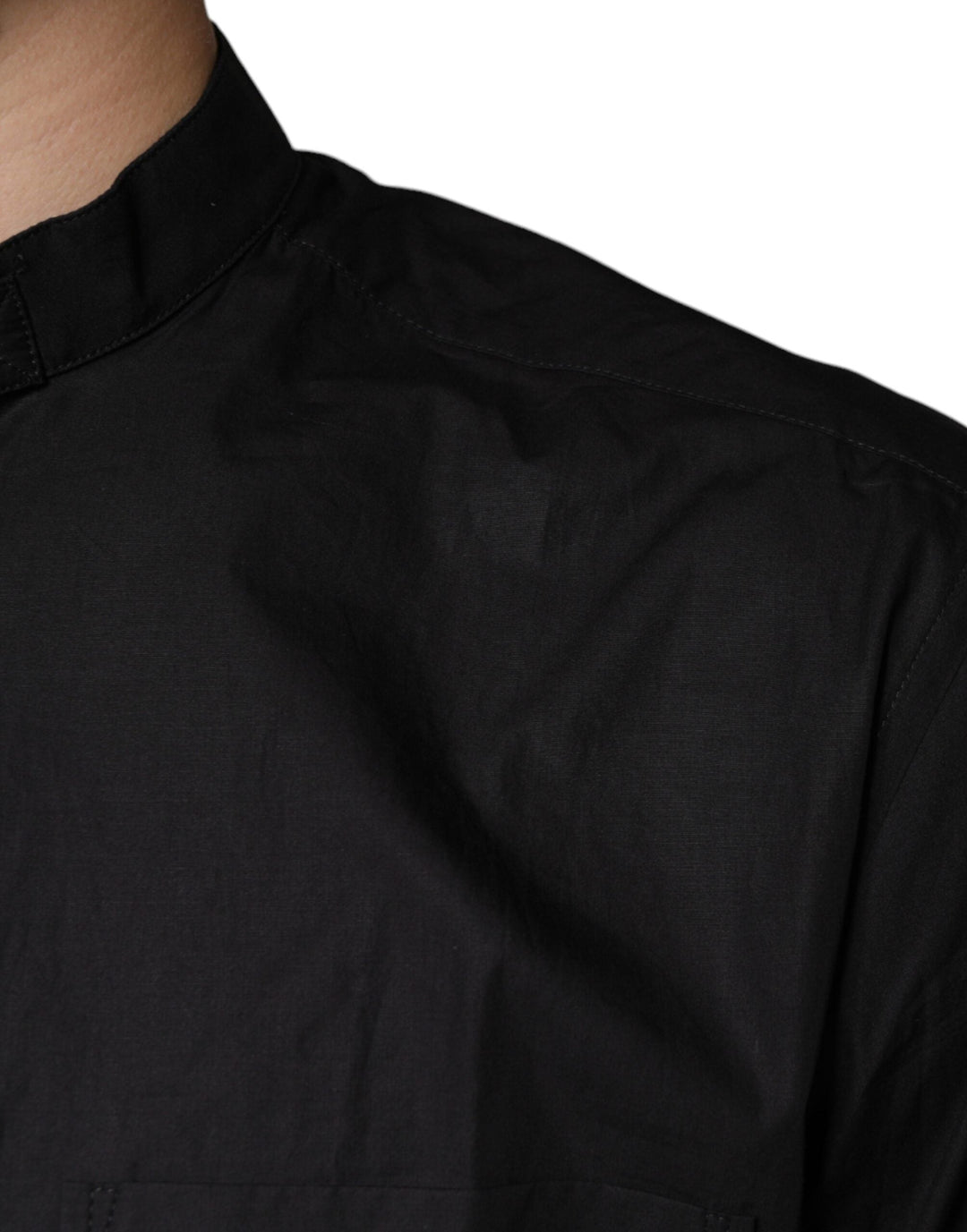Men’s Dolce &amp; Gabbana Black Cotton Button Down Men Casual Shirt
