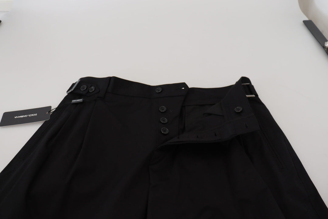 Men’s Dolce &amp; Gabbana Black Cotton Chino Formal Pants