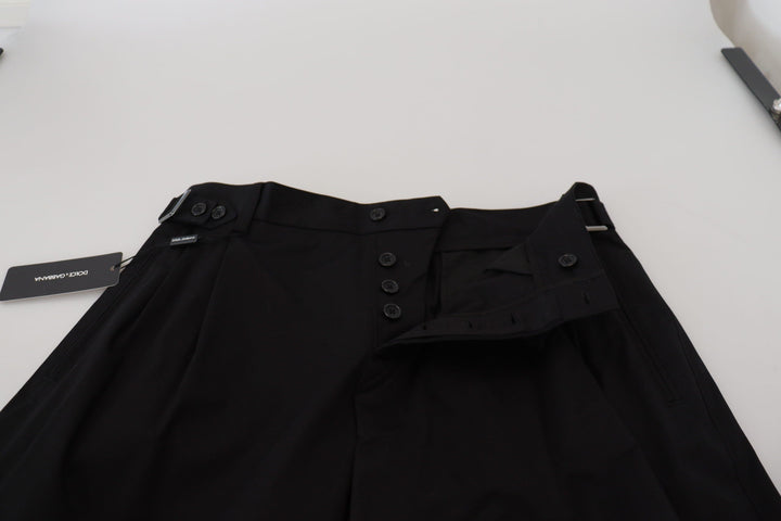 Men’s Dolce &amp; Gabbana Black Cotton Chino Formal Pants