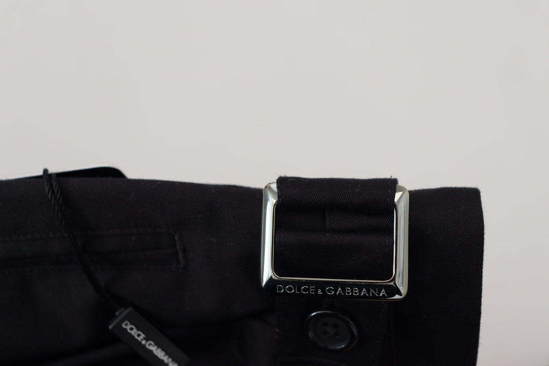 Men’s Dolce &amp; Gabbana Black Cotton Chino Formal Pants