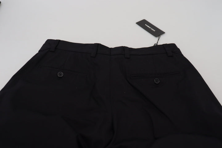 Men’s Dolce &amp; Gabbana Black Cotton Chino Formal Pants