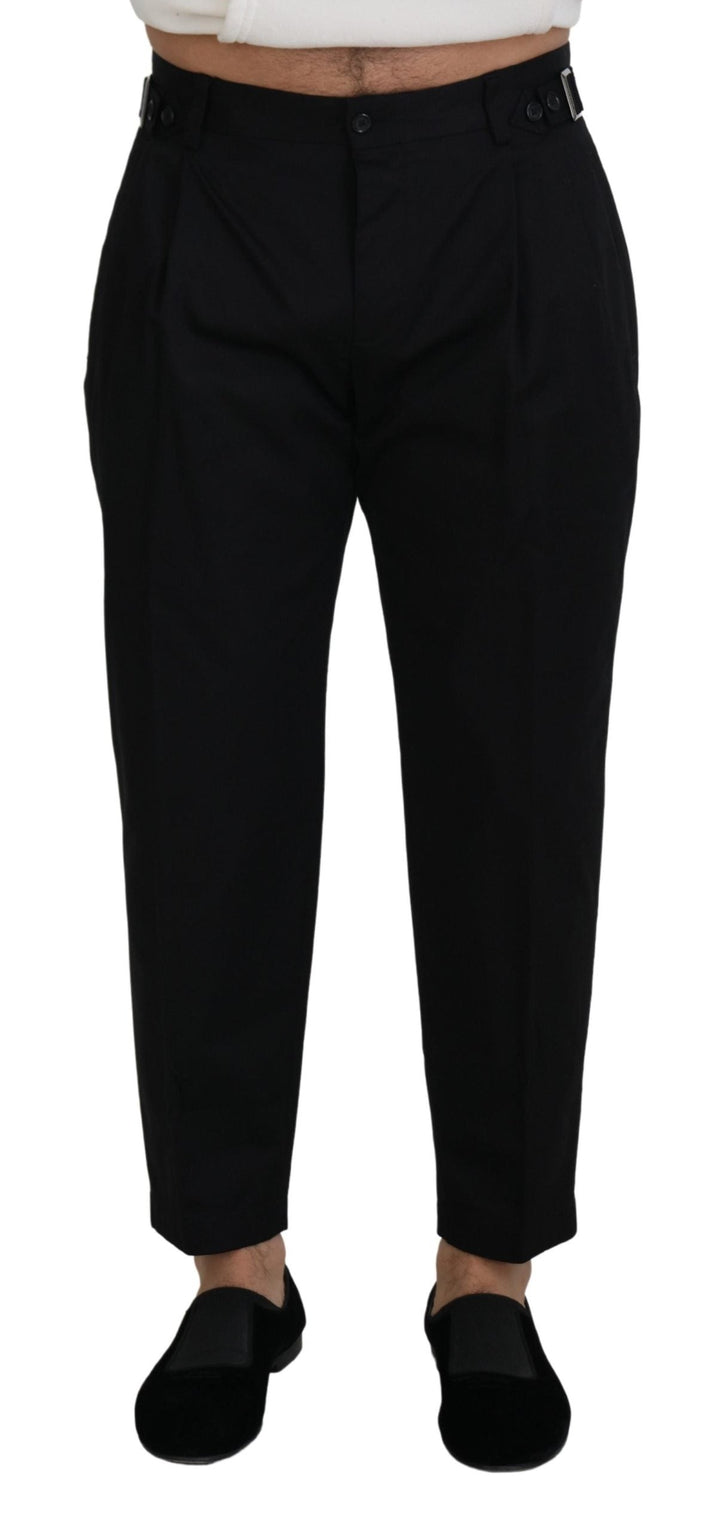 Men’s Dolce &amp; Gabbana Black Cotton Chino Formal Pants