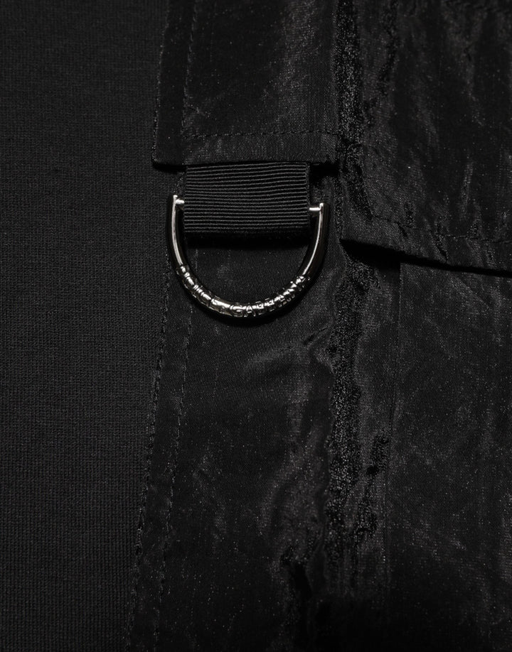 Dolce &amp; Gabbana Black Cotton Embroidered Dg Logo Pocket T-shirt