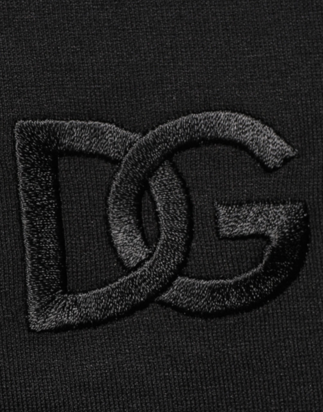 Dolce &amp; Gabbana Black Cotton Embroidered Dg Logo Pocket T-shirt