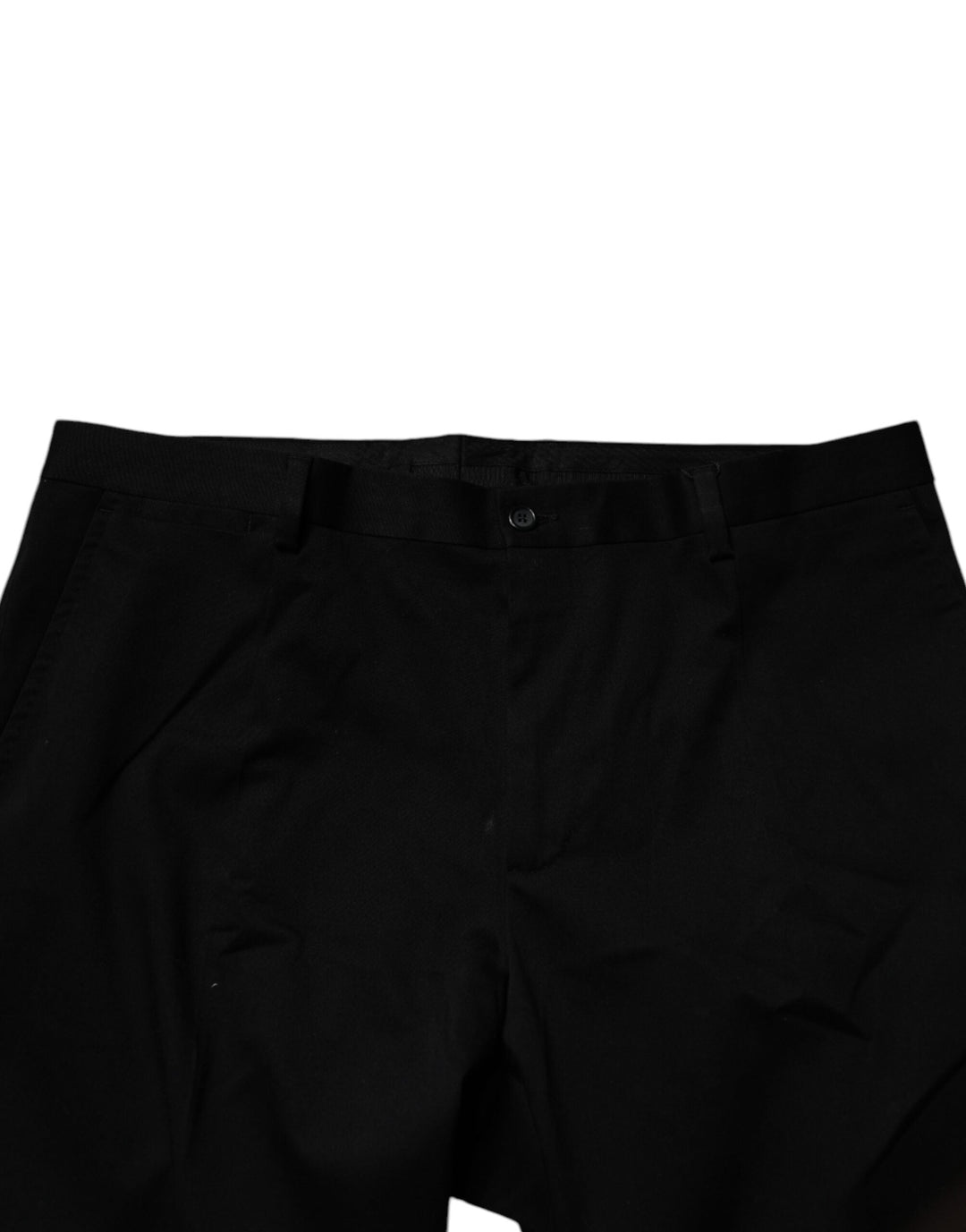 Men’s Dolce &amp; Gabbana Black Cotton Men Skinny Dress Formal Pants