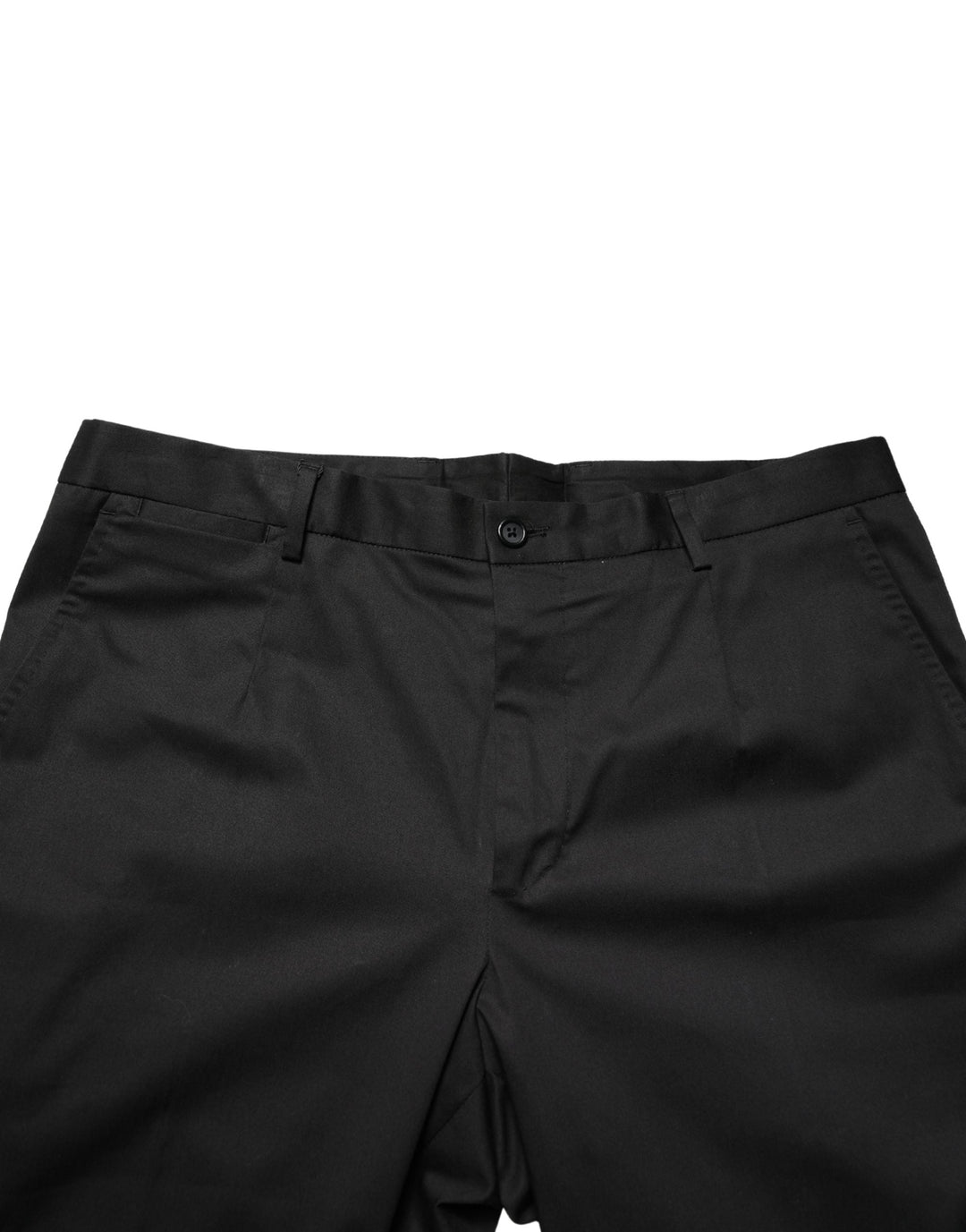 Men’s Dolce &amp; Gabbana Black Cotton Skinny Men Dress Trouser Pants