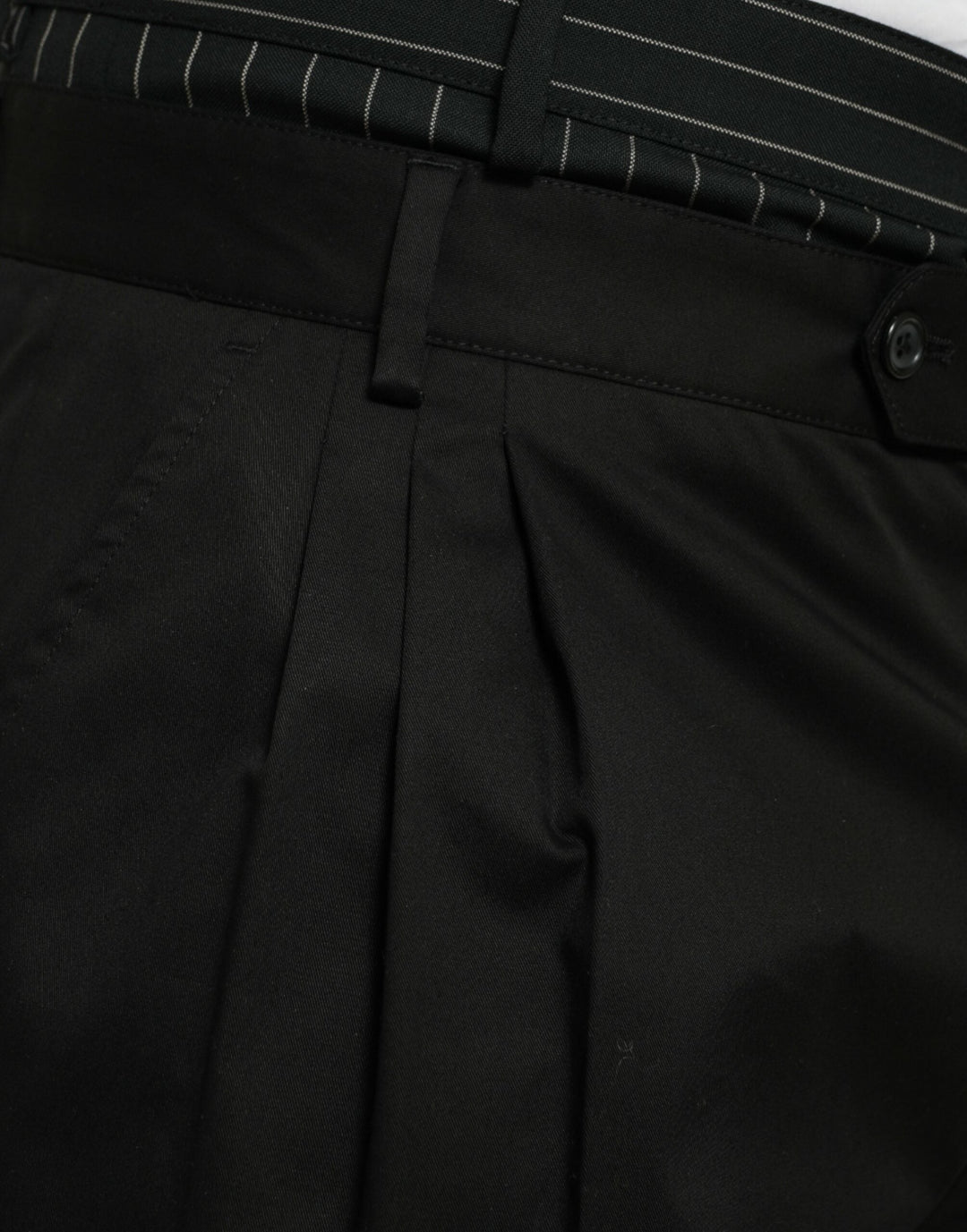 Men’s Dolce &amp; Gabbana Black Cotton Stretch Cargo Bermuda Shorts