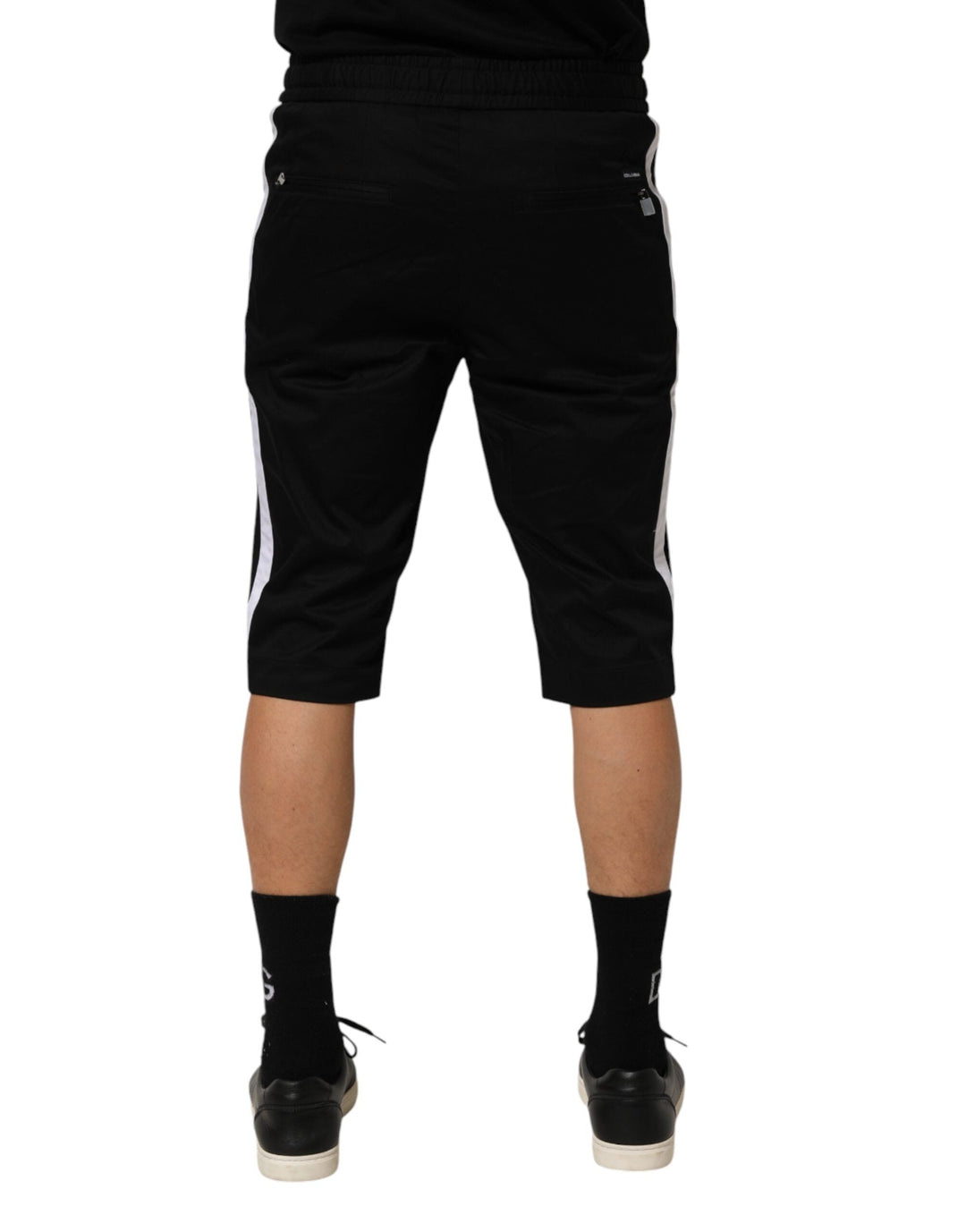 Men’s Dolce &amp; Gabbana Black Cotton Stretch Men Bermuda Shorts